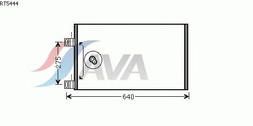 Радиатор кондиционера AVA QUALITY COOLING RT5444
