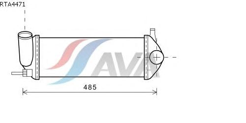 Интеркулер AVA QUALITY COOLING RTA4471