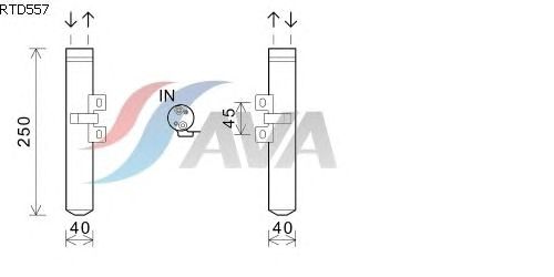 Осушитель кондиционера AVA QUALITY COOLING RTD557