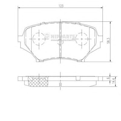 Тормозные колодки NIPPARTS N3603068