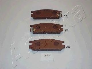 Тормозные колодки ASHIKA 51-07-701