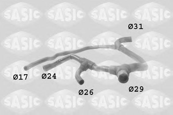Шланг радиатора SASIC 3404003