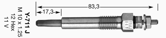 Свеча накала NGK 4467