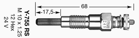 Свічка розжарення NGK 7771