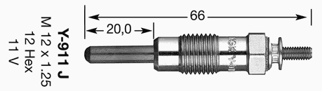 Свеча накала NGK 4290