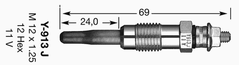 Свеча накала NGK 5317