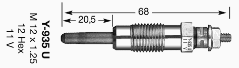 Свеча накала NGK 5915