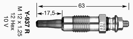 Свеча накала NGK Y937R