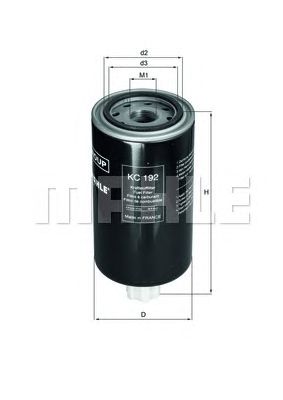 Паливний фільтр MAHLE ORIGINAL KC 192