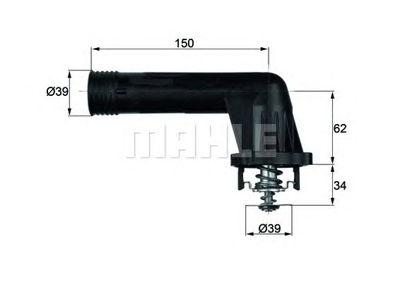 Термостат MAHLE ORIGINAL TI 20 95