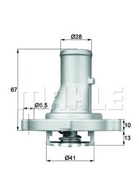 Термостат MAHLE ORIGINAL TI 68 87D