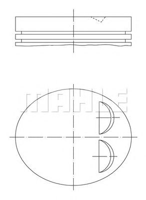 Поршень MAHLE ORIGINAL 011 84 01