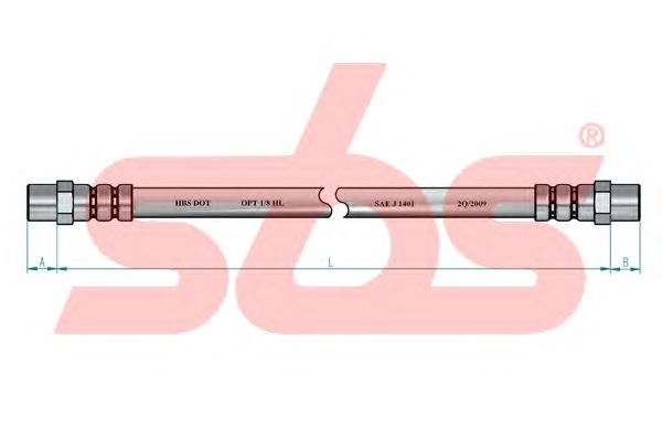 Тормозной шланг sbs 1330851503