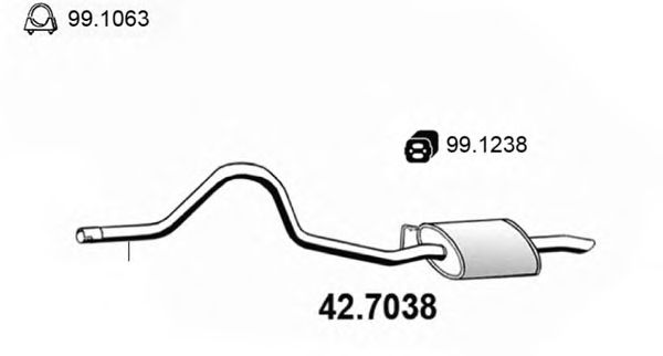 Глушитель ASSO 42.7038
