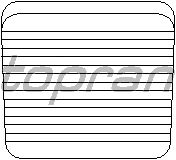 Накладка педалі гальма TOPRAN 104 190