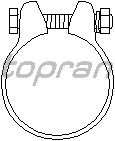 Соединительные элементы, система выпуска TOPRAN 102 544