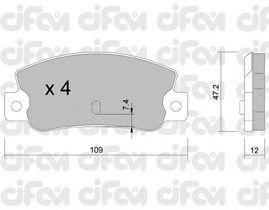 Тормозные колодки CIFAM 822-035-0