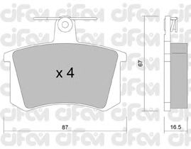 Тормозные колодки CIFAM 822-048-0
