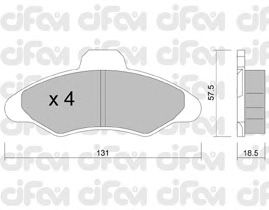 Тормозные колодки CIFAM 822-071-0
