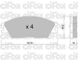 Тормозные колодки CIFAM 822-081-0