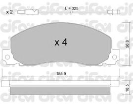 Тормозные колодки CIFAM 822-098-0