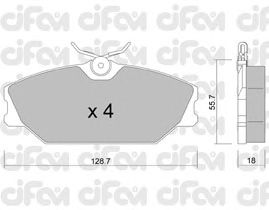 Тормозные колодки CIFAM 822-142-2