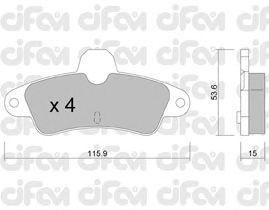 Тормозные колодки CIFAM 822-143-0
