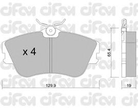 Тормозные колодки CIFAM 822-164-0