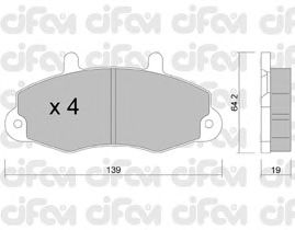 Тормозные колодки CIFAM 822-194-0