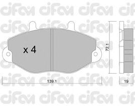 Тормозные колодки CIFAM 822-195-0