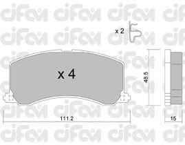 Тормозные колодки CIFAM 822-248-0
