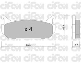 Тормозные колодки CIFAM 822-303-0