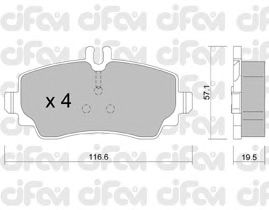 Тормозные колодки CIFAM 822-310-1