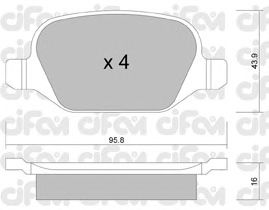 Тормозные колодки CIFAM 822-324-1