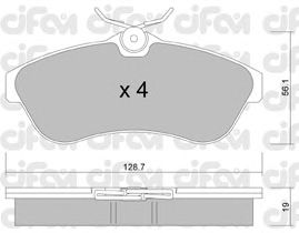 Тормозные колодки CIFAM 822-329-0