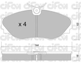 Тормозные колодки CIFAM 822-338-0