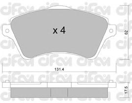Тормозные колодки CIFAM 822-349-0