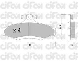 Тормозные колодки CIFAM 822-369-0