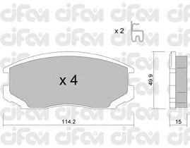 Тормозные колодки CIFAM 822-382-0