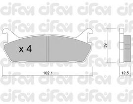 Тормозные колодки CIFAM 822-390-0