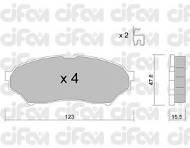 Тормозные колодки CIFAM 822-397-0