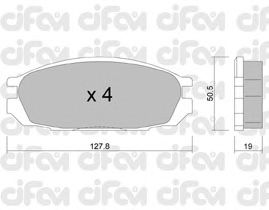 Гальмівні колодки CIFAM 822-409-0