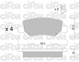 Тормозные колодки CIFAM 822-447-0