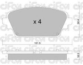 Тормозные колодки CIFAM 822-464-0
