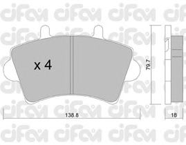 Тормозные колодки CIFAM 822-545-0