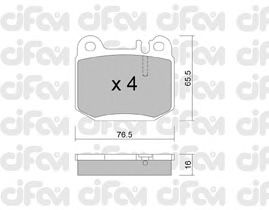 Тормозные колодки CIFAM 822-564-0