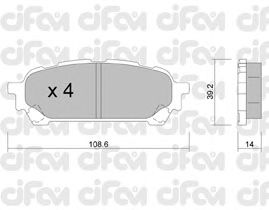 Тормозные колодки CIFAM 822-613-0