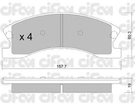 Тормозные колодки CIFAM 822-626-0