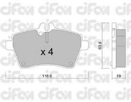 Тормозные колодки CIFAM 822-646-0