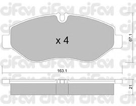 Тормозные колодки CIFAM 822-671-1